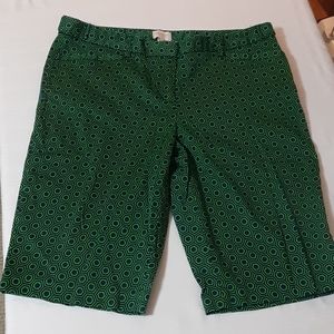Dark green navy long shorts size 8